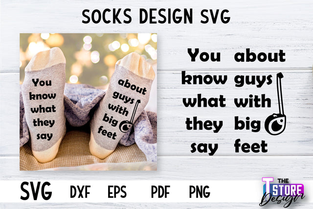 Socks SVG Design | Funny Quotes SVG Design | Sarcastic Quotes SVG v.2 SVG The T Store Design 