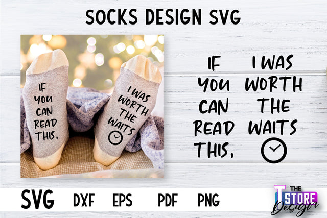 Socks SVG Design | Funny Quotes SVG Design | Sarcastic Quotes SVG v.2 SVG The T Store Design 
