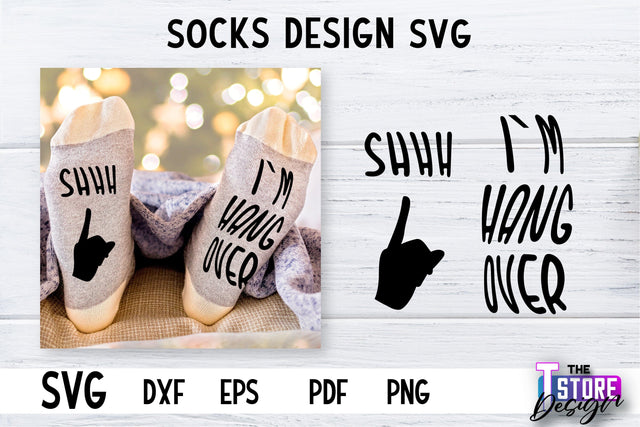 Socks SVG Design | Funny Quotes SVG Design | Sarcastic Quotes SVG v.2 SVG The T Store Design 