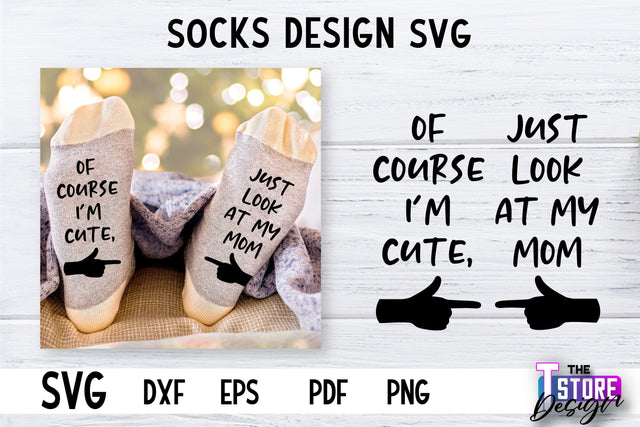 Socks SVG Design | Funny Quotes SVG Design | Sarcastic Quotes SVG v.2 SVG The T Store Design 