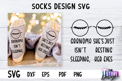 Socks SVG Design | Funny Quotes SVG Design | Sarcastic Quotes SVG v.2 SVG The T Store Design 