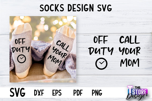 Socks SVG Design | Funny Quotes SVG Design | Sarcastic Quotes SVG v.2 SVG The T Store Design 