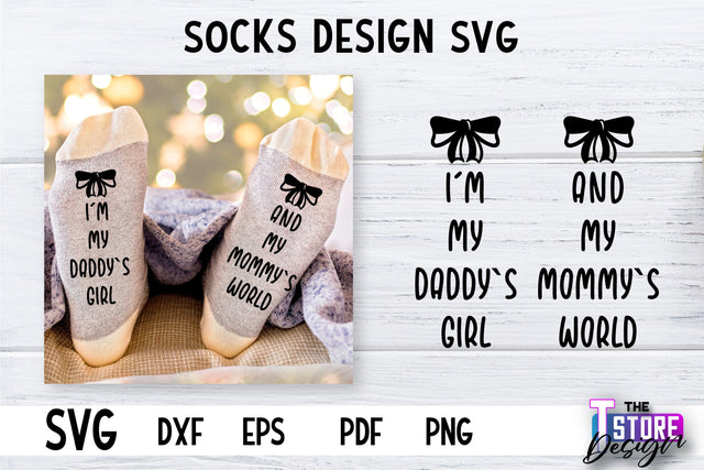 Socks SVG Design | Funny Quotes SVG Design | Sarcastic Quotes SVG v.2 SVG The T Store Design 
