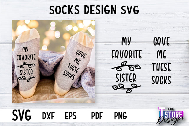 Socks SVG Design | Funny Quotes SVG Design | Sarcastic Quotes SVG v.2 SVG The T Store Design 