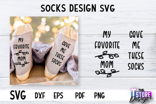 Socks SVG Design | Funny Quotes SVG Design | Sarcastic Quotes SVG v.2 SVG The T Store Design 