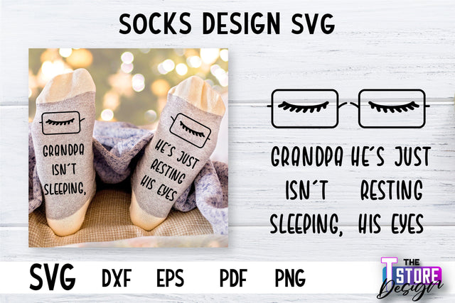 Socks SVG Design | Funny Quotes SVG Design | Sarcastic Quotes SVG v.2 SVG The T Store Design 
