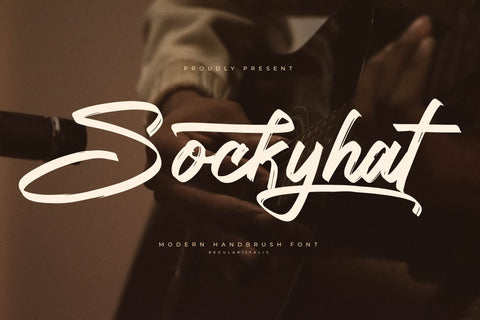 Sockyhat - Modern Handbrush Font Font Letterena Studios 