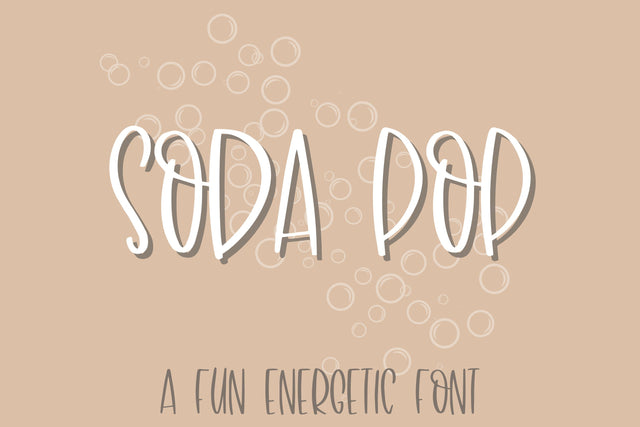 Soda Pop, A Fun Handwritten Font Font Designing Digitals 