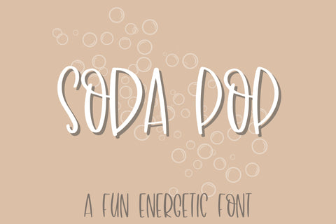 Soda Pop, A Fun Handwritten Font Font Designing Digitals 