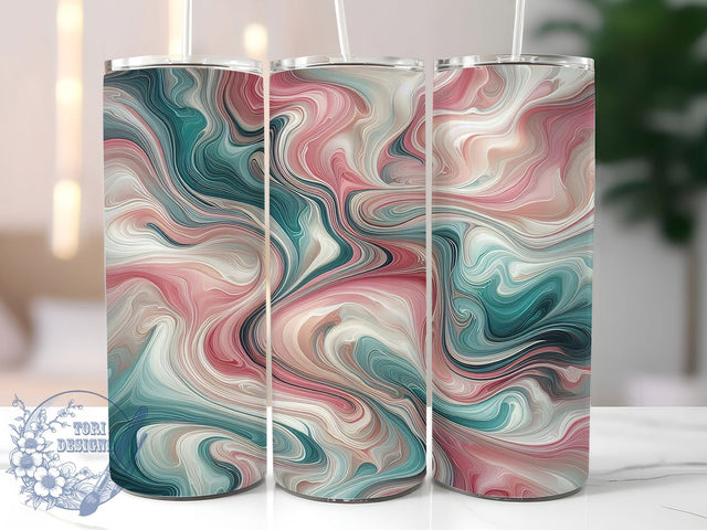 Soft & Elegant Pastel Marble Tumbler, Green Marble Sublimation, Pastel Tumbler Wrap, Sage Pink Marble Design, 20oz Marble Wrap, Aesthetic Tumbler Template, DIY Marble Tumbler Design Sublimation ToriDesigns 