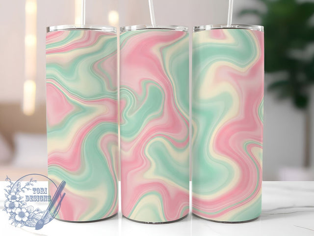 Soft & Elegant Pastel Marble Tumbler, Green Marble Sublimation, Pastel Tumbler Wrap, Sage Pink Marble Design, 20oz Marble Wrap, Aesthetic Tumbler Template, DIY Marble Tumbler Design Sublimation ToriDesigns 