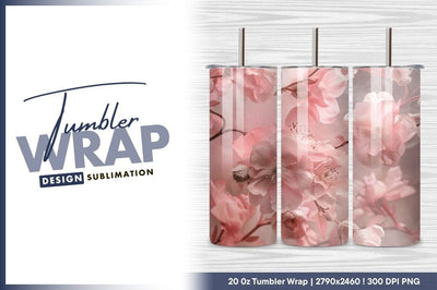 Soft pink blossoms delicate floral arrangement Sublimation Regulrcrative 