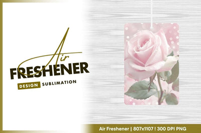Soft Pink Rose with Water Droplets and Bokeh Background Sublimation Regulrcrative 