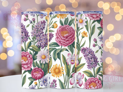Soft Watercolor Wildflower Tumbler, Spring Wildflower Tumbler, Artistic Flower Wrap, Soft Watercolor Wrap, Elegant Wildflower Wrap, Sublimation Design, Trendy Gift Idea Sublimation SvggirlplusArt 