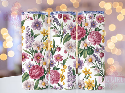 Soft Watercolor Wildflower Tumbler, Spring Wildflower Tumbler, Artistic Flower Wrap, Soft Watercolor Wrap, Elegant Wildflower Wrap, Sublimation Design, Trendy Gift Idea Sublimation SvggirlplusArt 