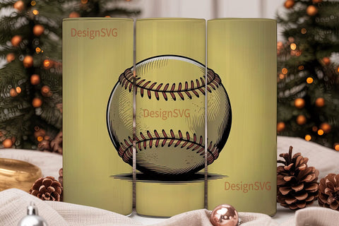 Softball 20oz Tumbler Wrap Sublimation DesignSVG 