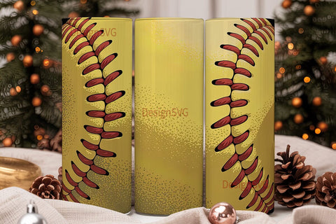 Softball 20oz Tumbler Wrap Sublimation DesignSVG 