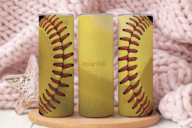 Softball 20oz Tumbler Wrap Sublimation DesignSVG 