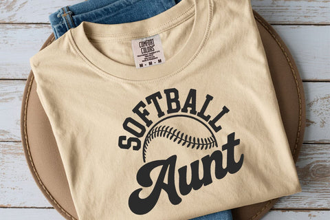 Softball Aunt Svg, Game Day Softball Aunt Svg SVG DesignDestine 