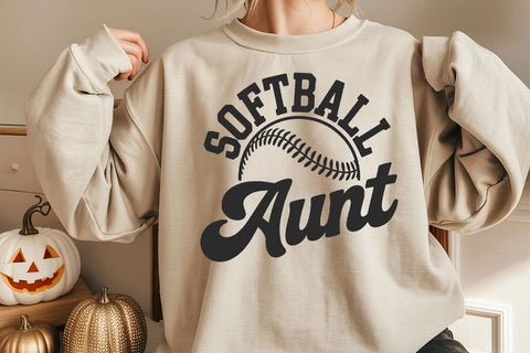 Softball Aunt Svg, Game Day Softball Aunt Svg SVG DesignDestine 