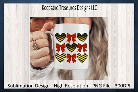 Softball Coquette Bows & Hearts, Spring Sports, Sublimation Png Design, Digital Download Sublimation Keepsake Treasures Designs LLC. 