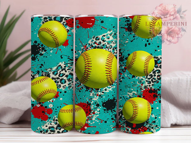 Softball Cowhide Print 20oz Tumbler Wrap, 20oz Sublimation Tumbler, Sports Lover Tumbler, Western Softball Tumbler, Rustic Cow Print Tumbler, Baseball Stitch Tumbler Sublimation Li Zamperini 