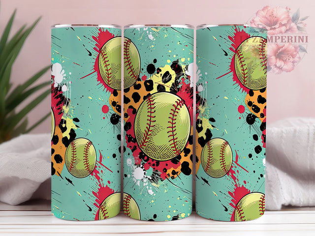 Softball Cowhide Print 20oz Tumbler Wrap, 20oz Sublimation Tumbler, Sports Lover Tumbler, Western Softball Tumbler, Rustic Cow Print Tumbler, Baseball Stitch Tumbler Sublimation Li Zamperini 