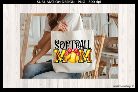 Softball Mom, Softball Stitch Faux Embroidery Letters, Sublimation Png, Digital Download Sublimation Keepsake Treasures Designs LLC. 