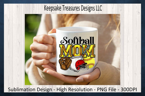 Softball Mom, Softball Stitch Faux Embroidery Letters, Sublimation PNG, Spring Sports Tees, Digital Download, PNG Printable Sublimation Keepsake Treasures Designs LLC. 