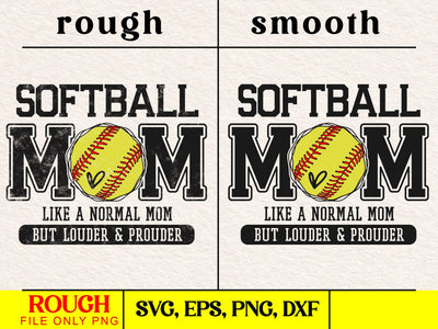 Softball Mom Svg Distressed Varsity Design SVG DesignDestine 