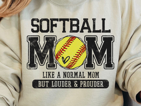 Softball Mom Svg Distressed Varsity Design SVG DesignDestine 