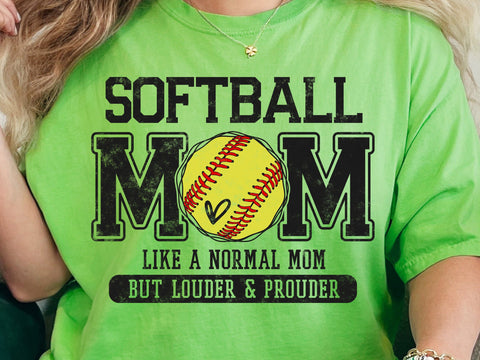 Softball Mom Svg Distressed Varsity Design SVG DesignDestine 