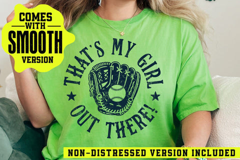 Softball Mom SVG, That's My Girl Out There Design Svg, Softball Svg SVG DesignDestine 