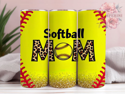 Softball Mom Tumbler, Sports Drinkware, 20oz Tumbler, Baseball Gift, Softball Decor, Sports Mom Gift, Athletic Drinkware Sublimation Li Zamperini 