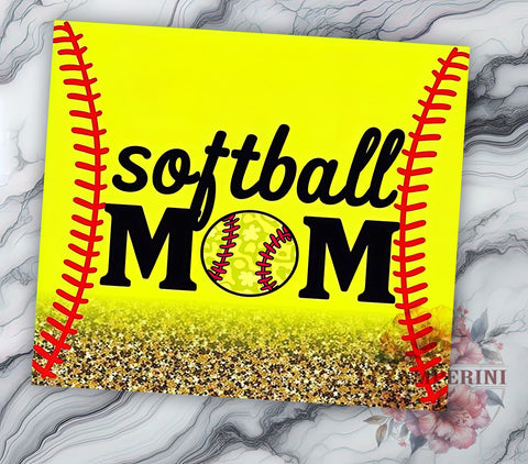 Softball Mom Tumbler, Sports Drinkware, 20oz Tumbler, Baseball Gift, Softball Decor, Sports Mom Gift, Athletic Drinkware Sublimation Li Zamperini 