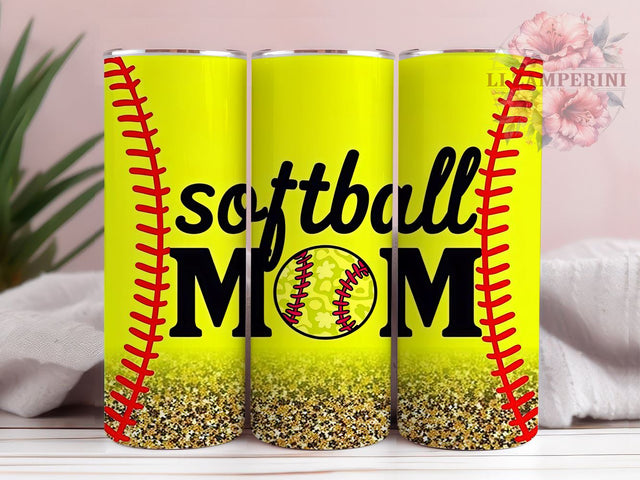 Softball Mom Tumbler, Sports Drinkware, 20oz Tumbler, Baseball Gift, Softball Decor, Sports Mom Gift, Athletic Drinkware Sublimation Li Zamperini 