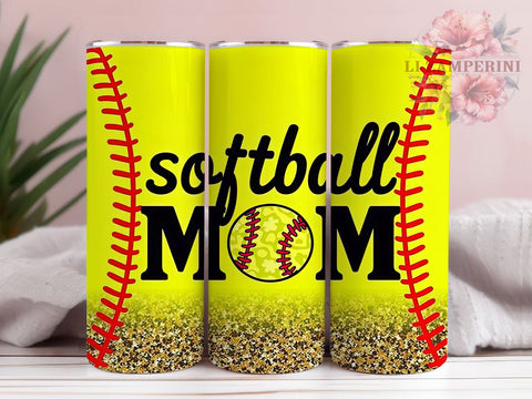 Softball Mom Tumbler, Sports Drinkware, 20oz Tumbler, Baseball Gift, Softball Decor, Sports Mom Gift, Athletic Drinkware Sublimation Li Zamperini 