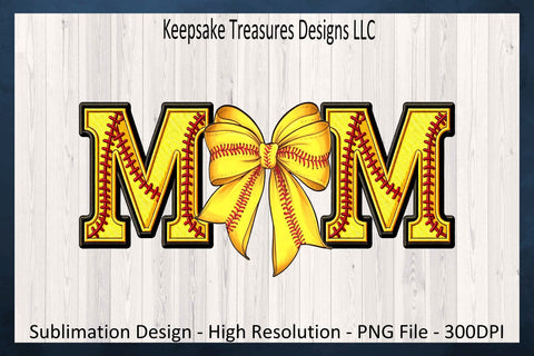 Softball Mom Word, Softball Stitch Faux Embroidery Letters, Coquette Bow, Sublimation PNG, Spring Sport, Digital Download, PNG Printable Sublimation Keepsake Treasures Designs LLC. 