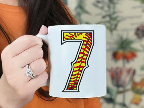 Softball Numbers, Custom Softball Name, Softball Stitch, Softball font png, Softball Themed Numbers, Numbers that look like Softballs SVG DesignDestine 