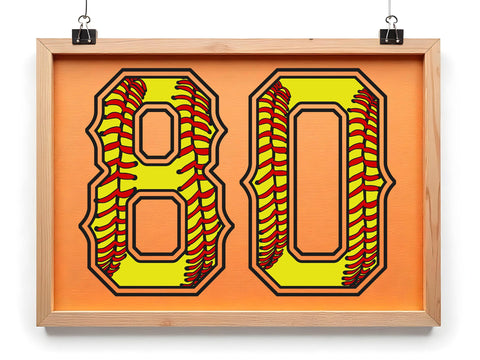 Softball Numbers, Custom Softball Name, Softball Stitch, Softball font png, Softball Themed Numbers, Numbers that look like Softballs SVG DesignDestine 