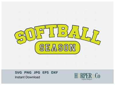 Softball Season Laser SVG EPS Cut File SVG HarperNCo 