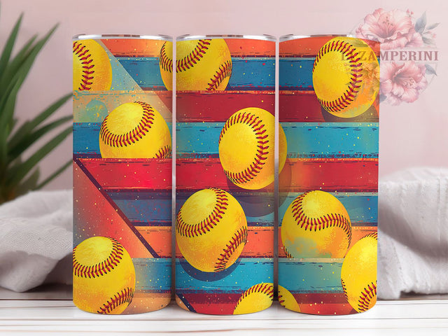 Softball Serape Tumbler Wrap Design, Mexican Serape Tumbler, 20oz Sports Tumbler, Sublimation Tumbler Wrap, Hispanic Softball Gift, Custom Serape Design, DIY Softball Tumbler Sublimation Li Zamperini 