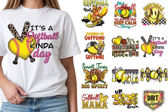 Softball Sublimation PNG Bundle SVG Svgcraft 
