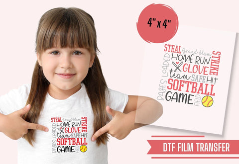 Softball Subway Shirt Design | DTF Transfer Physical So Fontsy T-Shirt Iron-On Transfer Shop