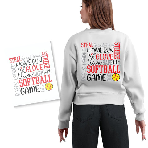 Softball Subway Shirt Design | DTF Transfer Physical So Fontsy T-Shirt Iron-On Transfer Shop