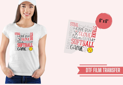 Softball Subway Shirt Design | DTF Transfer Physical So Fontsy T-Shirt Iron-On Transfer Shop