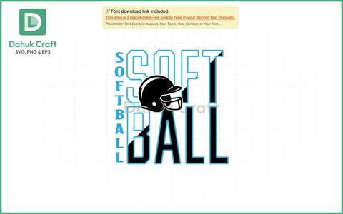 Softball SVG – Mascot Team Logo SVG PNG & EPS V3 SVG dahukdesign 