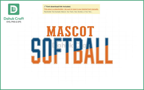 Softball SVG – Mascot Team Logo SVG PNG & EPS V4 SVG dahukdesign 