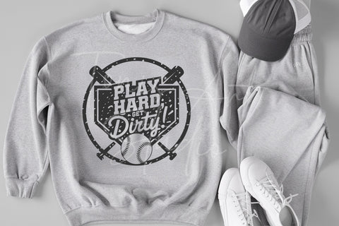 Softball SVG | Play Hard Get Dirty | Softball Cut File SVG TonisArtStudio 