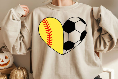 Softball SVG, Soccer SVG, Softball Heart SVG, Soccer Heart svg SVG DesignDestine 